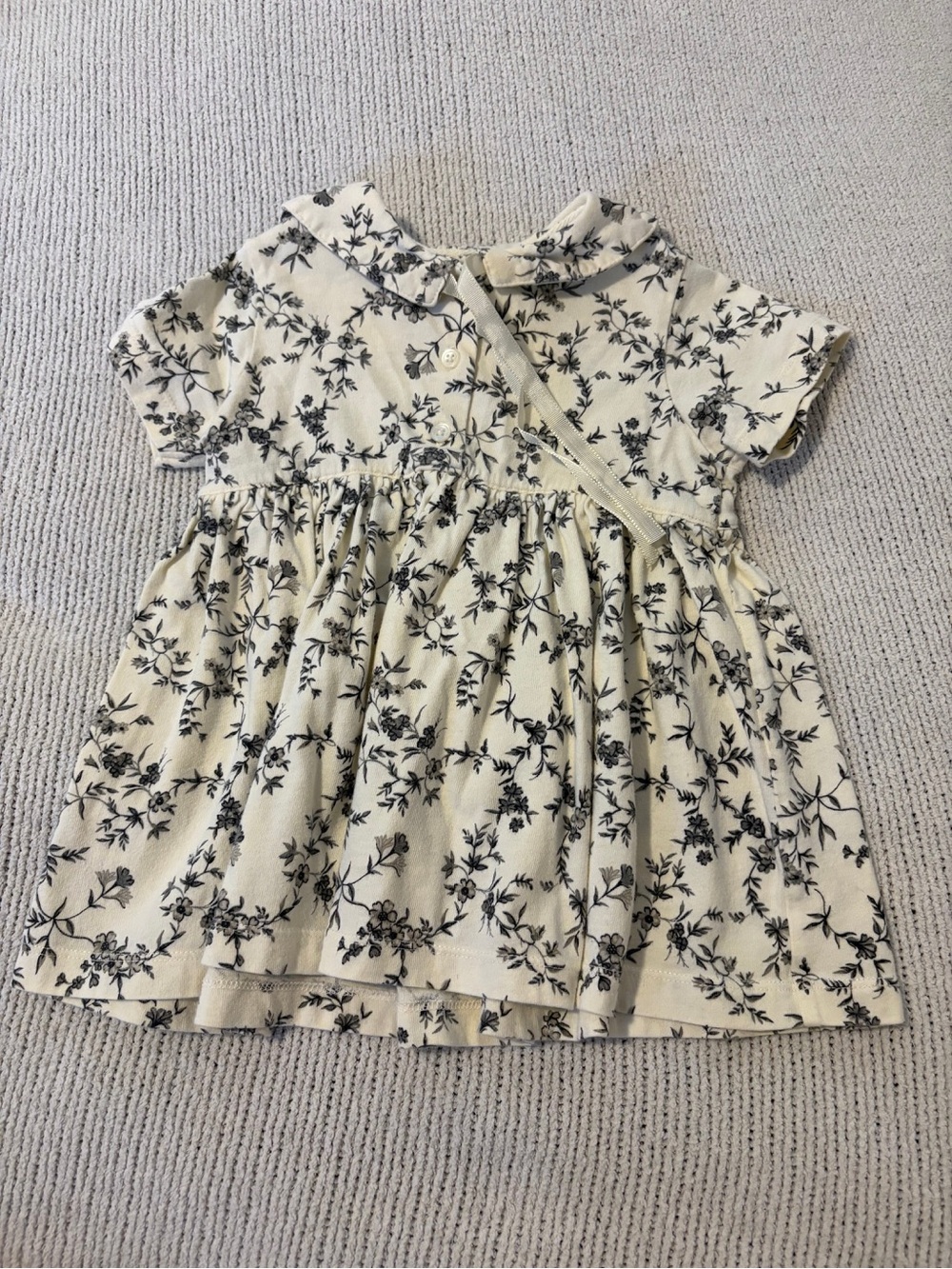 GAP Cream Floral Print Baby Dress